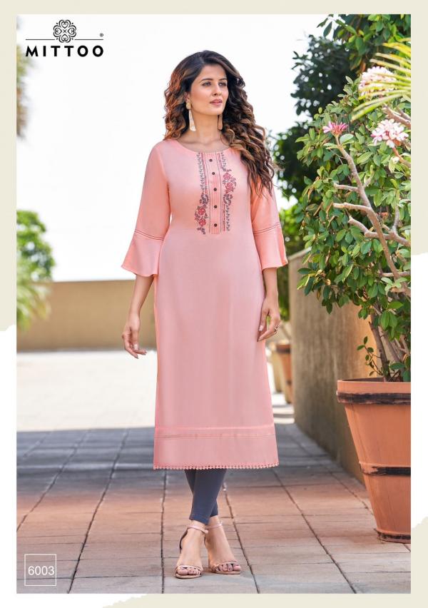 Mittoo Rihana Fancy Rayon Designer Kurti Collection